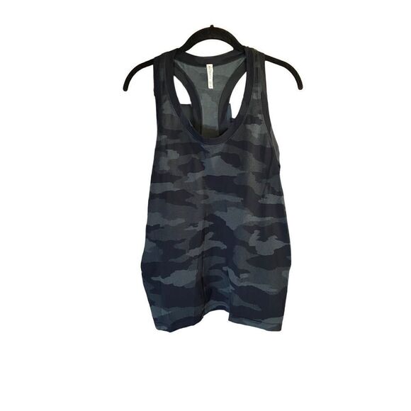 Athleta women’s black and gray camo limitless Razorback, tank top S/L - Picture 5 of 8